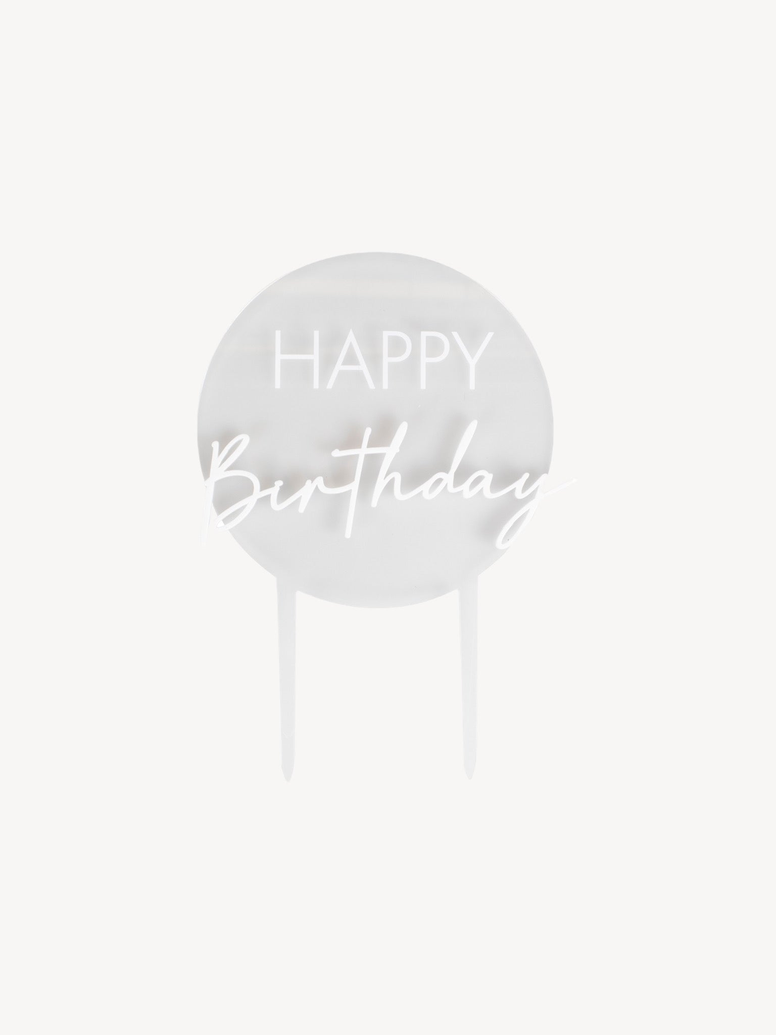 Acrylic Happy Birthday Kuchen Topper | Ginger Ray - Hometerior - Gingerray - 