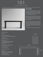 Arc Bench - Coffee | 101 Copenhagen - Hometerior - 101 Copenhagen - 