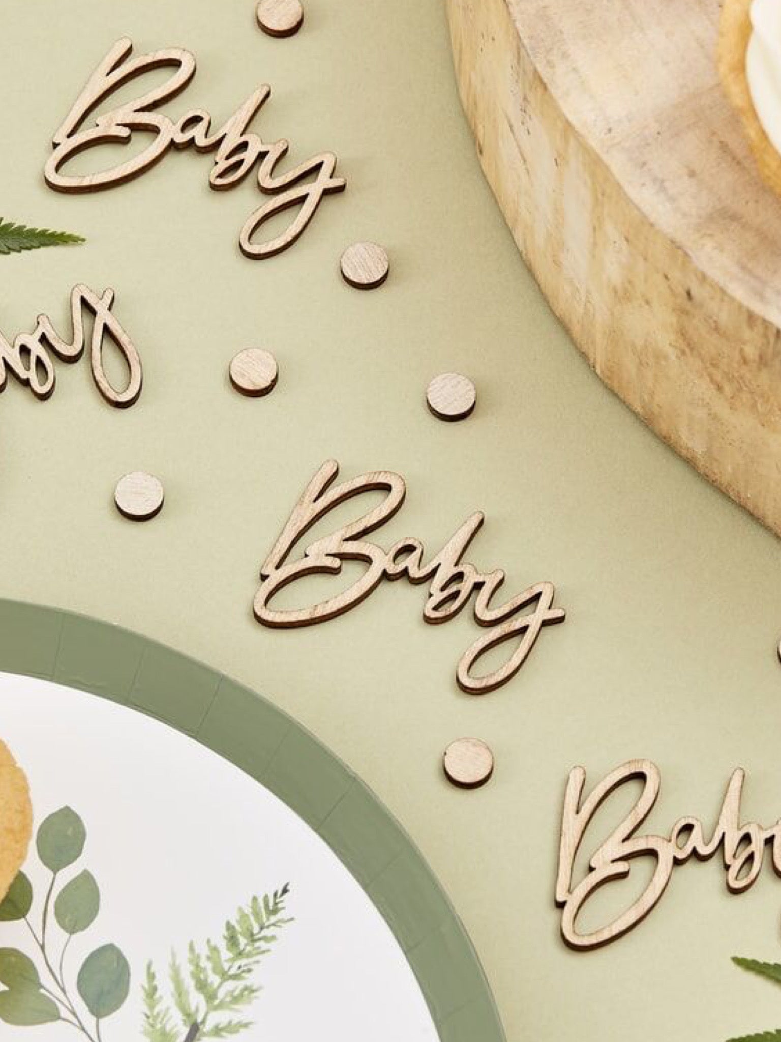 Baby Shower KONFETTI | WOODEN - Hometerior - Gingerray - Baby Shower KONFETTI | WOODEN - Hometerior