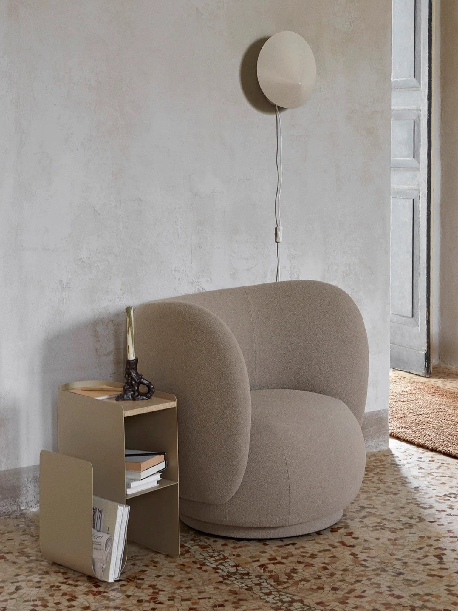 Eleganter Beistelltisch mit Marmorplatte | ferm LIVING - Hometerior - ferm LIVING - 