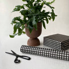 Geschenkpapier KARO BLACK | Kinshipped - Hometerior - Kinshipped - 