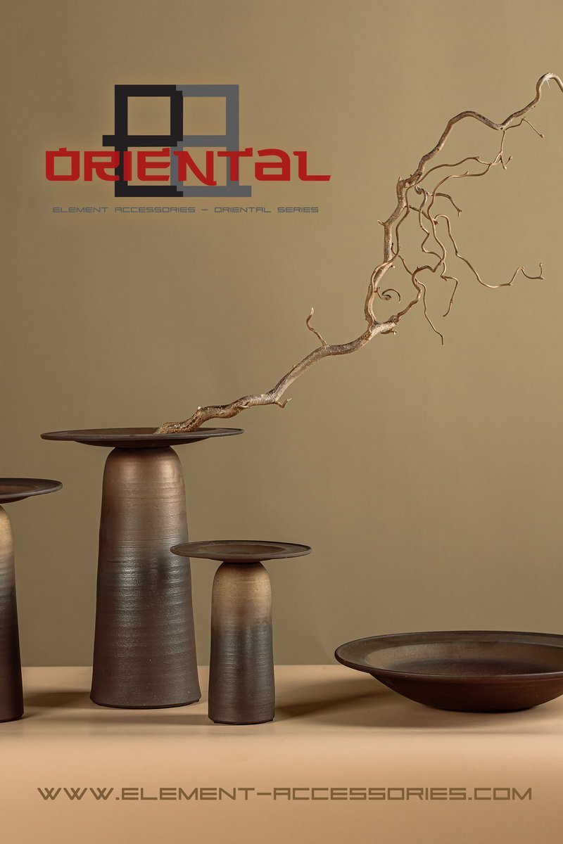 innovative high - end design ceramic vase, East+West, ULF28BB - Hometerior - Element Accessories - 