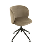 J - Line Chair Turn/Up/Down Velvet Dark Gray - Hometerior - J - Line - J - Line Chair Turn/Up/Down Velvet Dark Gray