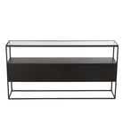 J - Line Console Square Metal/Glass Black - Hometerior - J - Line - J - Line Console Square Metal/Glass Black