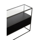 J - Line Console Square Metal/Glass Black - Hometerior - J - Line - J - Line Console Square Metal/Glass Black