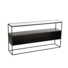 J - Line Console Square Metal/Glass Black - Hometerior - J - Line - J - Line Console Square Metal/Glass Black