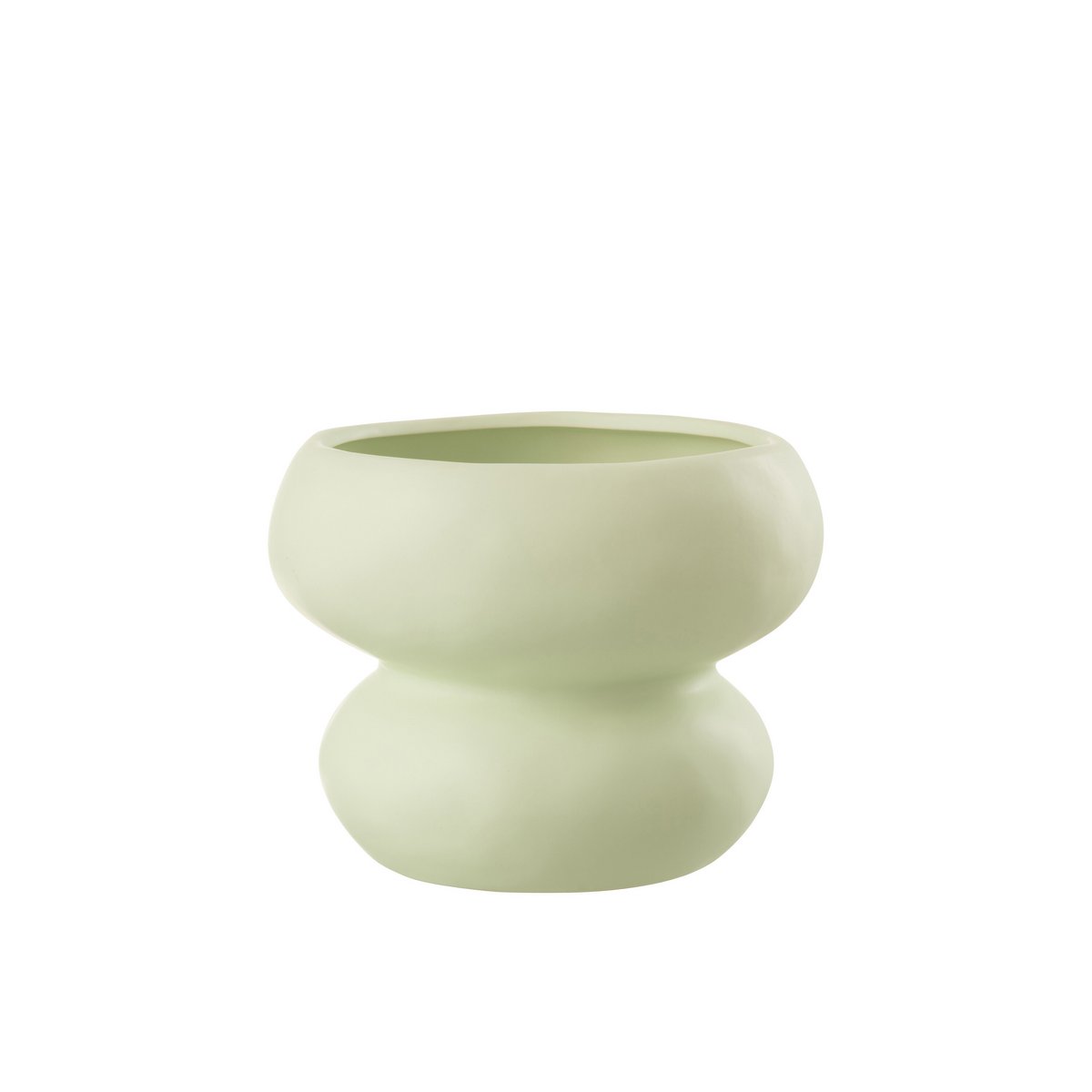 J - Line flower pot Circle - porcelain - light green - Ø 19.50 cm - Hometerior - J - Line - J - Line flower pot Circle - porcelain - light green - Ø 19.50 cm