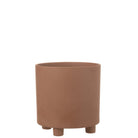 J - Line flower pot Thibault - ceramic - brown - large - Ø 26.50 cm - Hometerior - J - Line - J - Line flower pot Thibault - ceramic - brown - large - Ø 26.50 cm