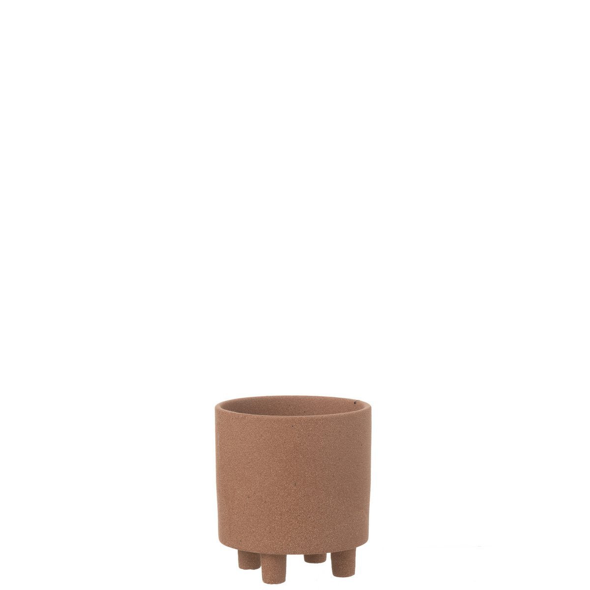 J - Line flower pot Thibault - ceramic - brown - small - Ø 15.00 cm - Hometerior - J - Line - J - Line flower pot Thibault - ceramic - brown - small - Ø 15.00 cm