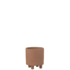 J - Line flower pot Thibault - ceramic - brown - small - Ø 15.00 cm - Hometerior - J - Line - J - Line flower pot Thibault - ceramic - brown - small - Ø 15.00 cm