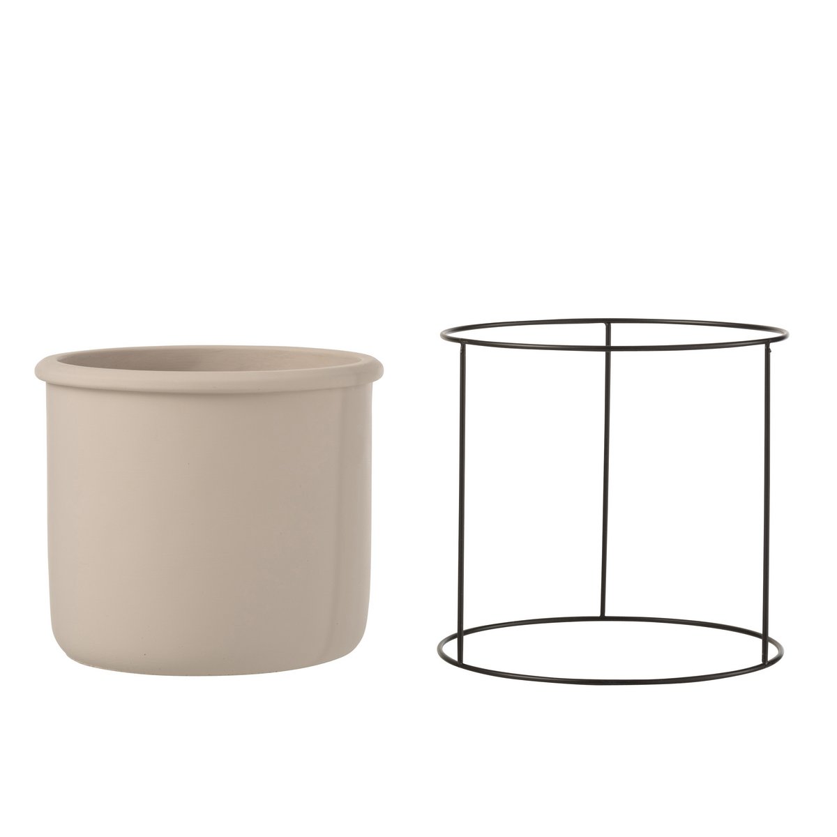 J - Line Flowerpot Hanging - cement - taupe - L - Ø 20 cm - Hometerior - J - Line - J - Line Flowerpot Hanging - cement - taupe - L - Ø 20 cm