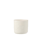 J - Line Flowerpot Square Ceramic White Medium - Hometerior - J - Line - J - Line Flowerpot Square Ceramic White Medium