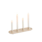 J - Line Kaarshouder - metaal - beige - 4 stuks - Hometerior - J - Line - J - Line Kaarshouder - metaal - beige - 4 stuks