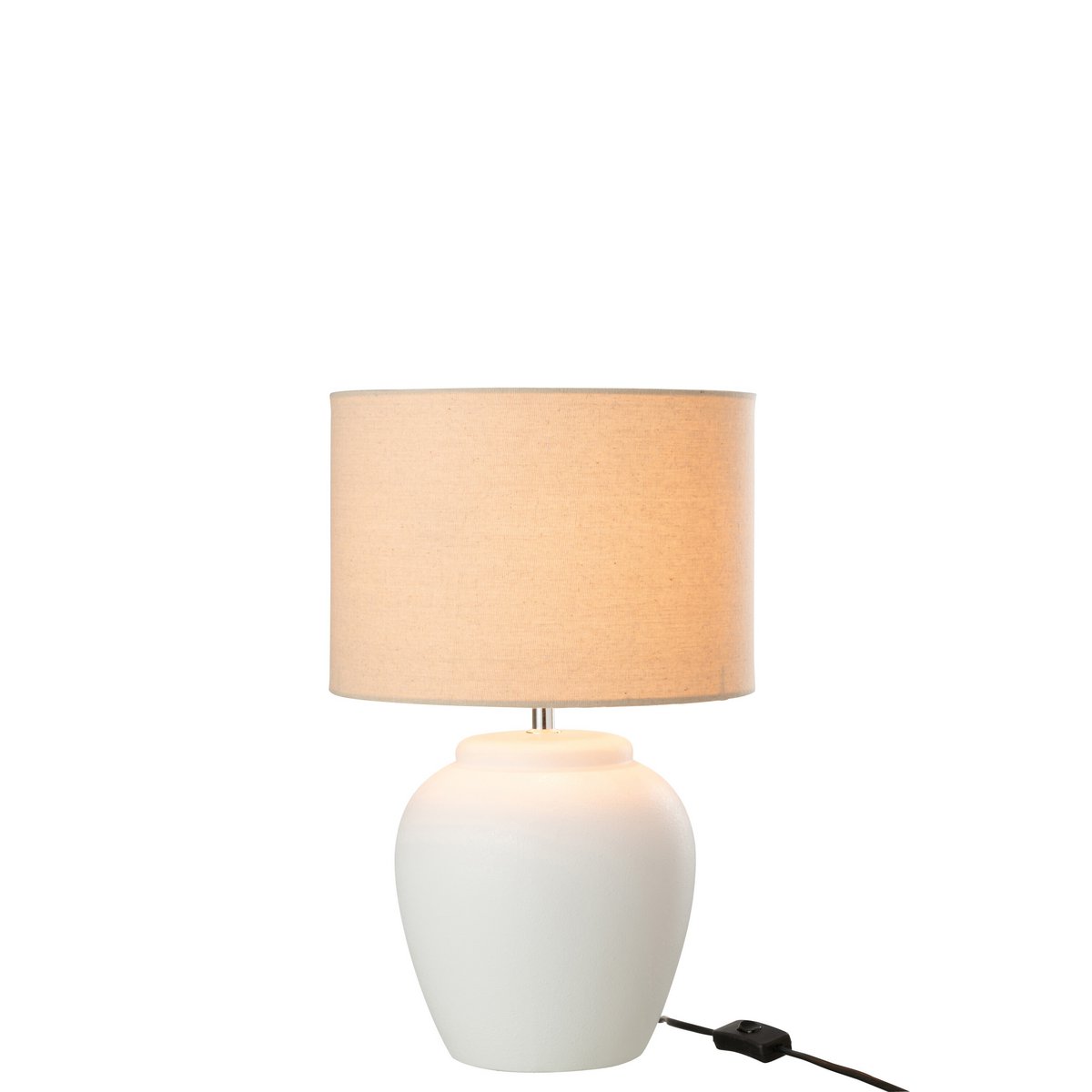 J - Line Lamp Meli + Shade Ceramic Linen White Small - Hometerior - J - Line by Jolipa - 