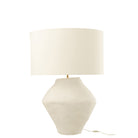 J - Line Lamp + Shade Pot Spinner Paper Mache White - Hometerior - J - Line - J - Line Lamp + Shade Pot Spinner Paper Mache White