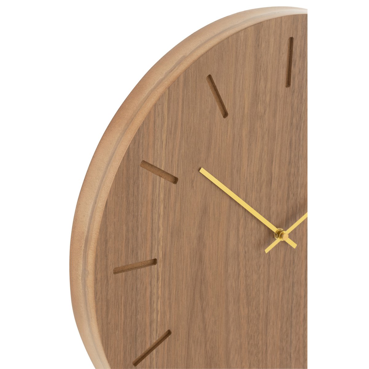 J - Line Round clock - wood - natural - Ø 4 cm - Hometerior - J - Line - J - Line Round clock - wood - natural - Ø 4 cm