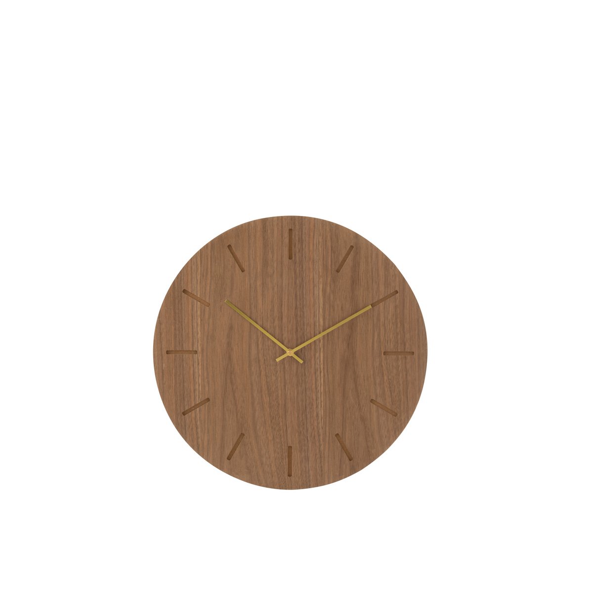 J - Line Round clock - wood - natural - Ø 4 cm - Hometerior - J - Line - J - Line Round clock - wood - natural - Ø 4 cm