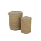 J - Line Set of 2 Baskets High Marie Seagrass Natural - Hometerior - J - Line - J - Line Set of 2 Baskets High Marie Seagrass Natural