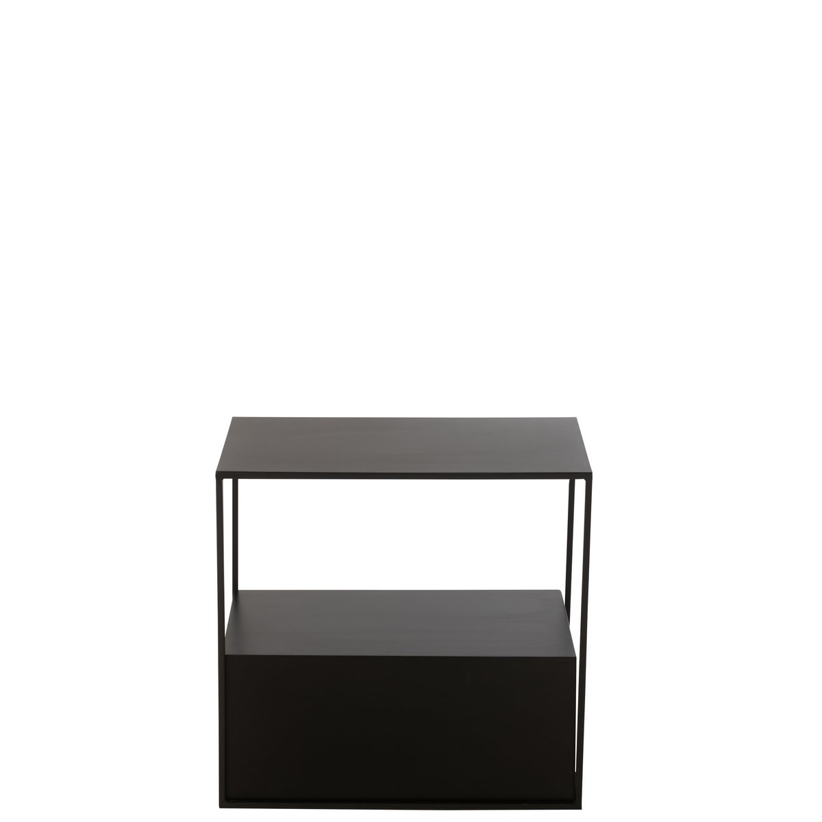 J - Line Side Table Rectangle Metal/MDF Black - Hometerior - J - Line - J - Line Side Table Rectangle Metal/MDF Black