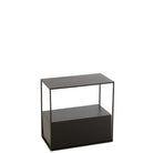 J - Line Side Table Rectangle Metal/MDF Black - Hometerior - J - Line - J - Line Side Table Rectangle Metal/MDF Black