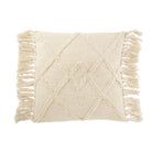 J - Line Square cushion – cotton – 70x50 cm – beige - Hometerior - J - Line - J - Line Square cushion – cotton – 70x50 cm – beige