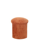 J - Line Stool Round Textile Orange Rust - Hometerior - J - Line - J - Line Stool Round Textile Orange Rust