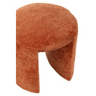 J - Line Stool Round Textile Orange Rust - Hometerior - J - Line - J - Line Stool Round Textile Orange Rust