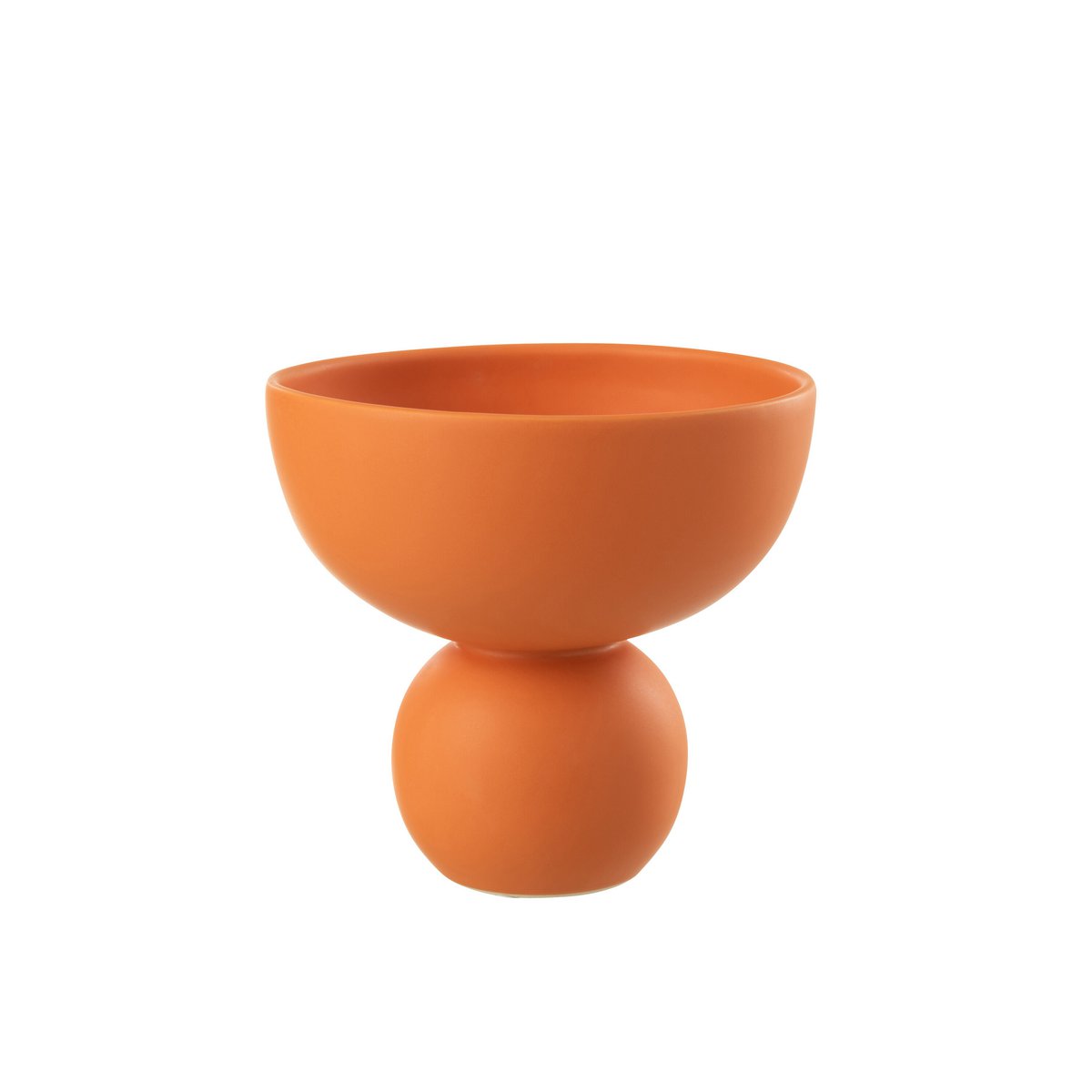 J - Line vase Bowl - porcelain - Terracotta - Ø 20.00 cm - Hometerior - J - Line - J - Line vase Bowl - porcelain - Terracotta - Ø 20.00 cm