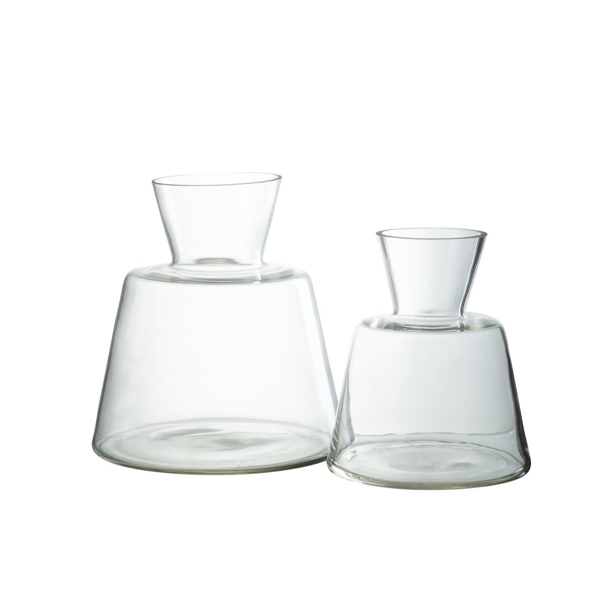 J - Line Vase Conical Glass Transparent Large - Hometerior - J - Line - J - Line Vase Conical Glass Transparent Large