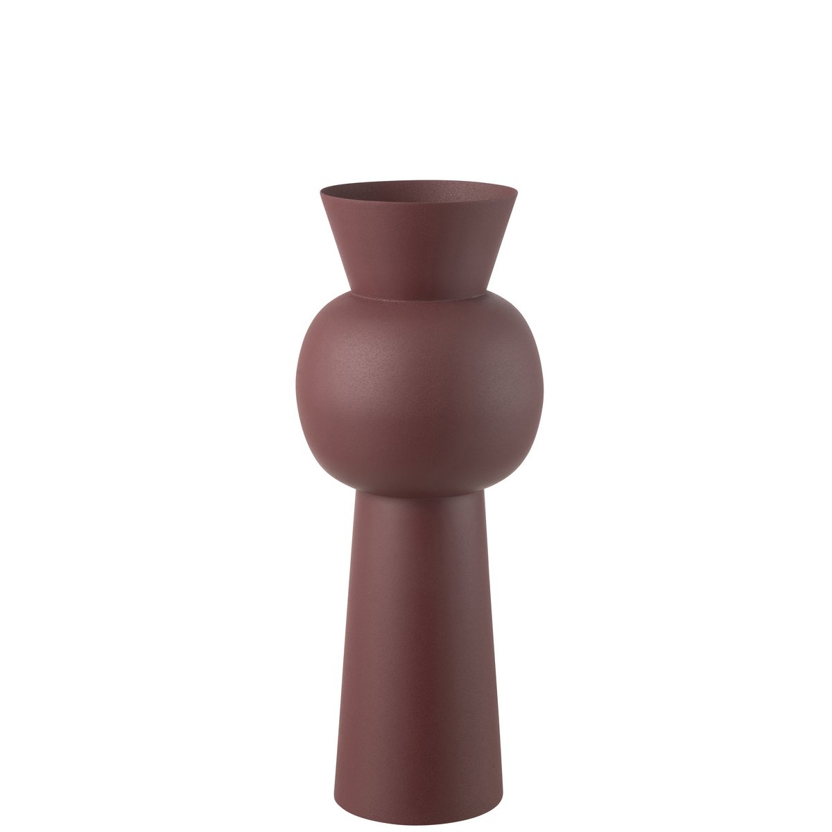 J - Line Vase Nala Iron Chestnut Brown Medium - Hometerior - J - Line - J - Line Vase Nala Iron Chestnut Brown Medium