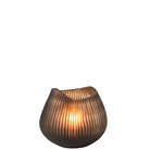 J - Line vase Stripe - glass - brown - small - Hometerior - J - Line - J - Line vase Stripe - glass - brown - small