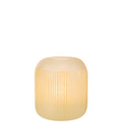 J - Line vase Stripes - glass - light yellow - medium - Hometerior - J - Line - J - Line vase Stripes - glass - light yellow - medium