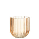 J - Line vase Yari Stripes - glass - peach - small - Hometerior - J - Line - J - Line vase Yari Stripes - glass - peach - small