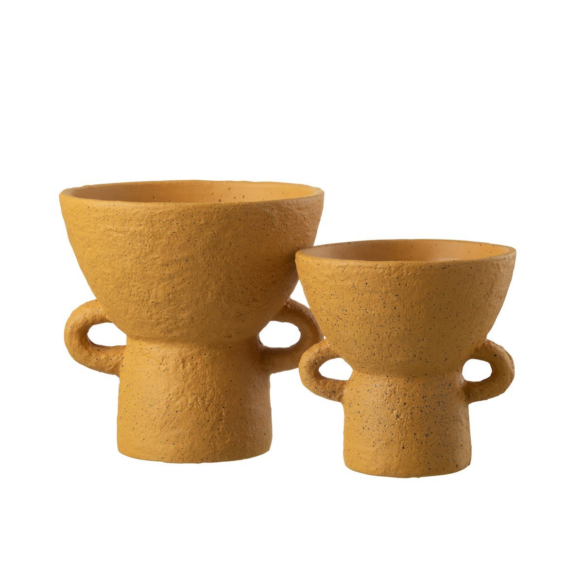 J - Line vase Zenia - ceramic - ocher - large - Ø 25.00 cm - Hometerior - J - Line - J - Line vase Zenia - ceramic - ocher - large - Ø 25.00 cm