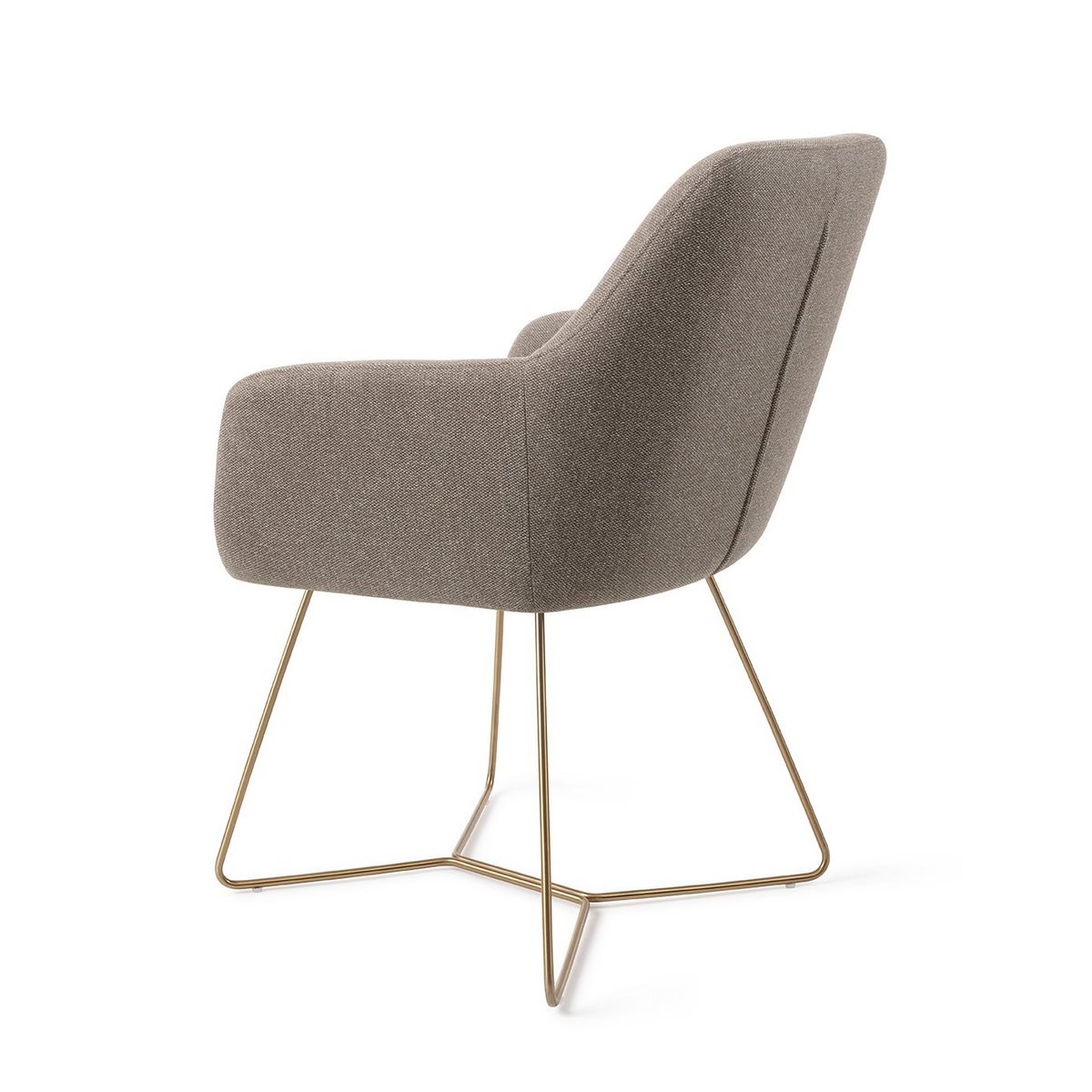 Jesper Home Hiroo Dining room chair Beehive Gold - Hometerior - Jesper Home - Jesper Home Hiroo Dining room chair Beehive Gold