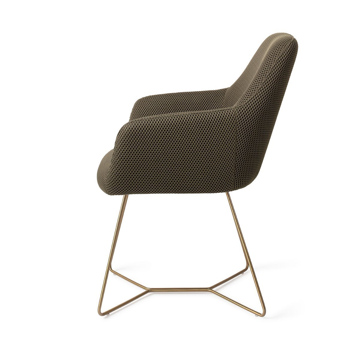 Jesper Home Hiroo Dining room chair Beehive Gold - Hometerior - Jesper Home - Jesper Home Hiroo Dining room chair Beehive Gold