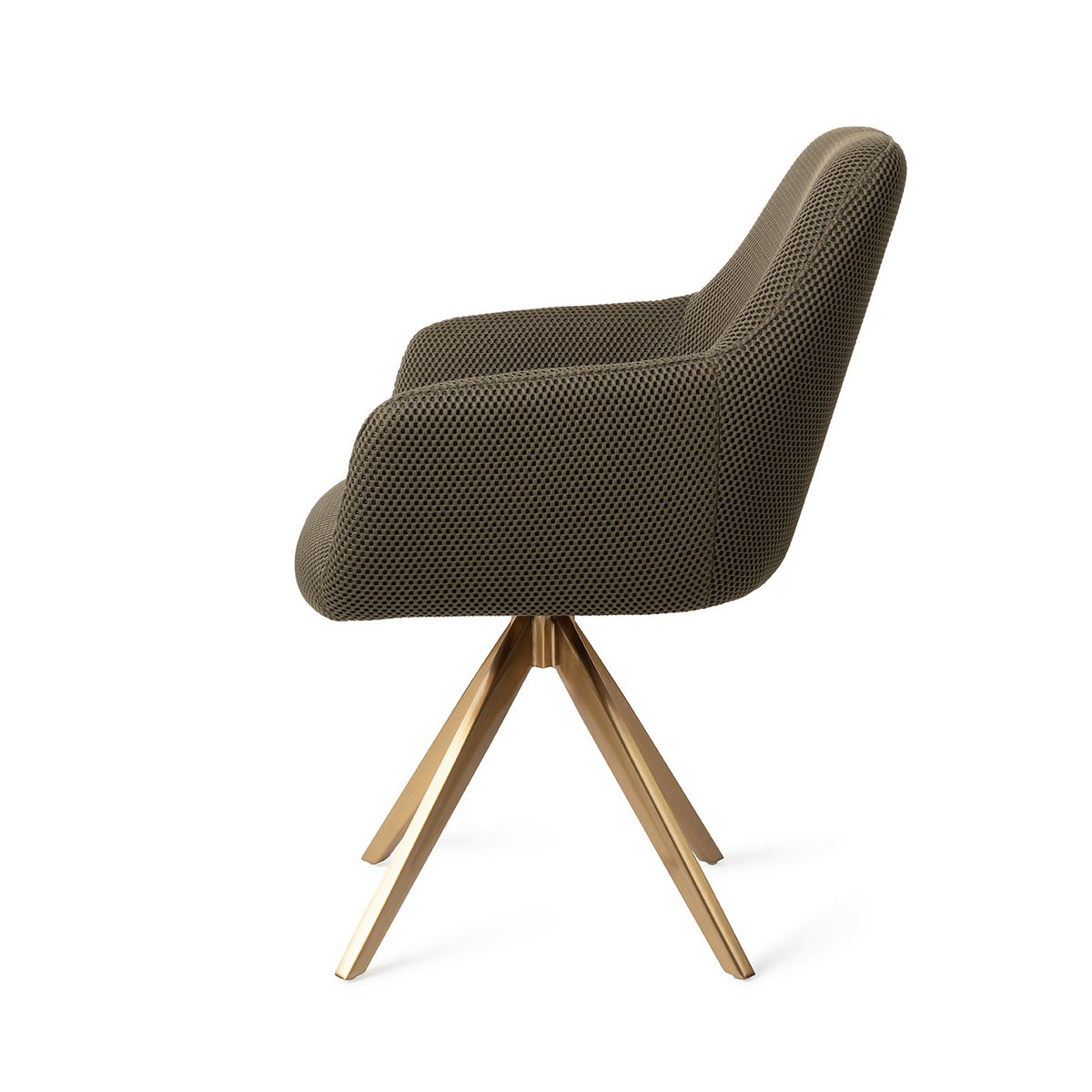 Jesper Home Hiroo Dining room chair Turn Gold - Hometerior - Jesper Home - Jesper Home Hiroo Dining room chair Turn Gold