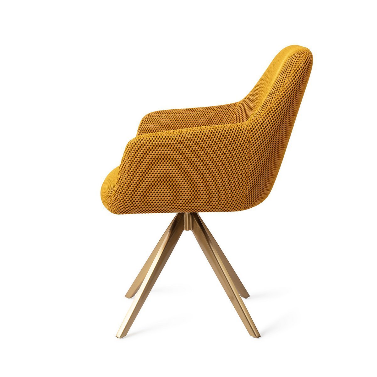 Jesper Home Hiroo Dining room chair Turn Gold - Hometerior - Jesper Home - Jesper Home Hiroo Dining room chair Turn Gold