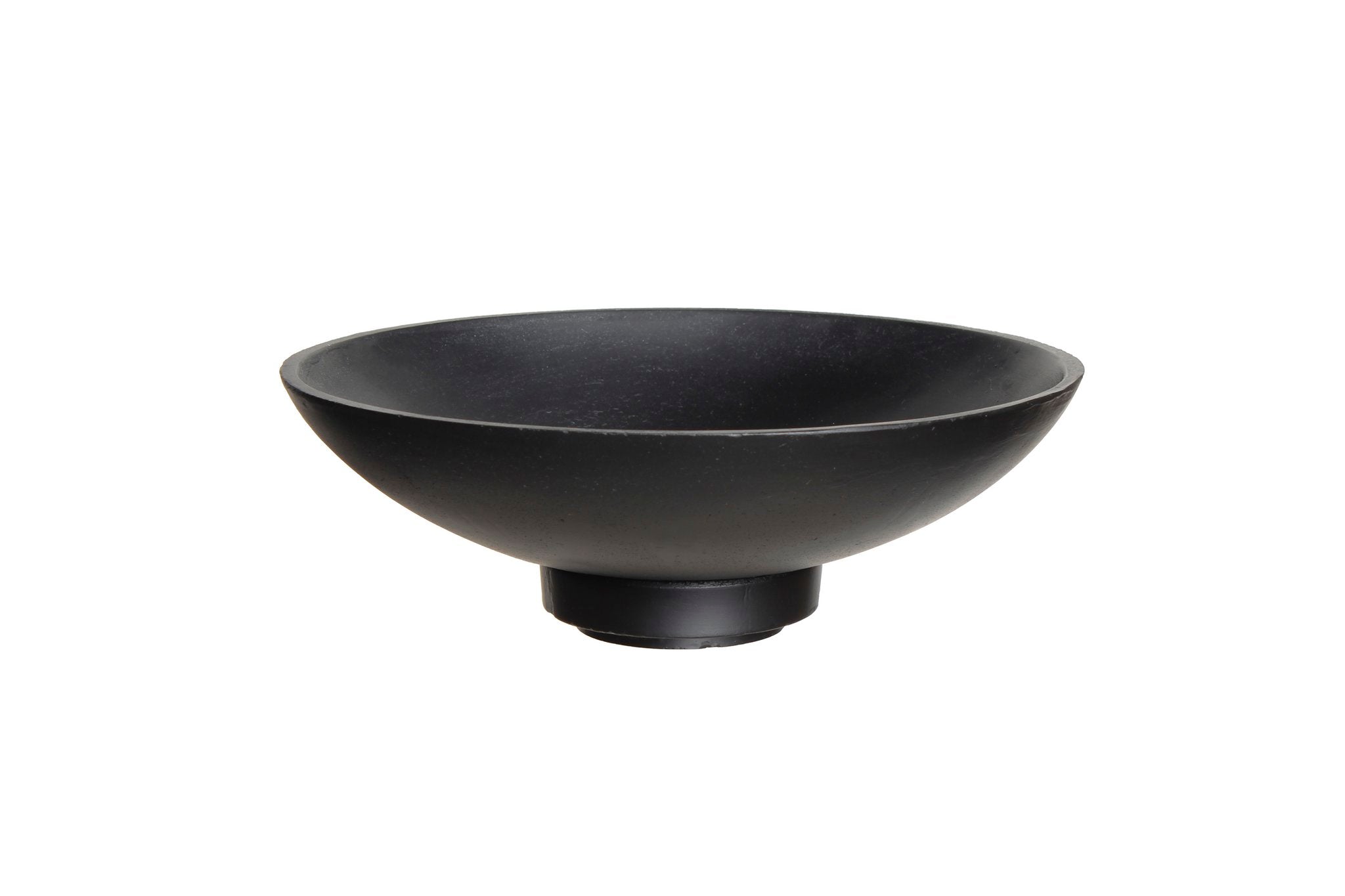 Large Bowl Modern Design, of micro cement, black, RUD12BK - Hometerior - Element Accessories - 