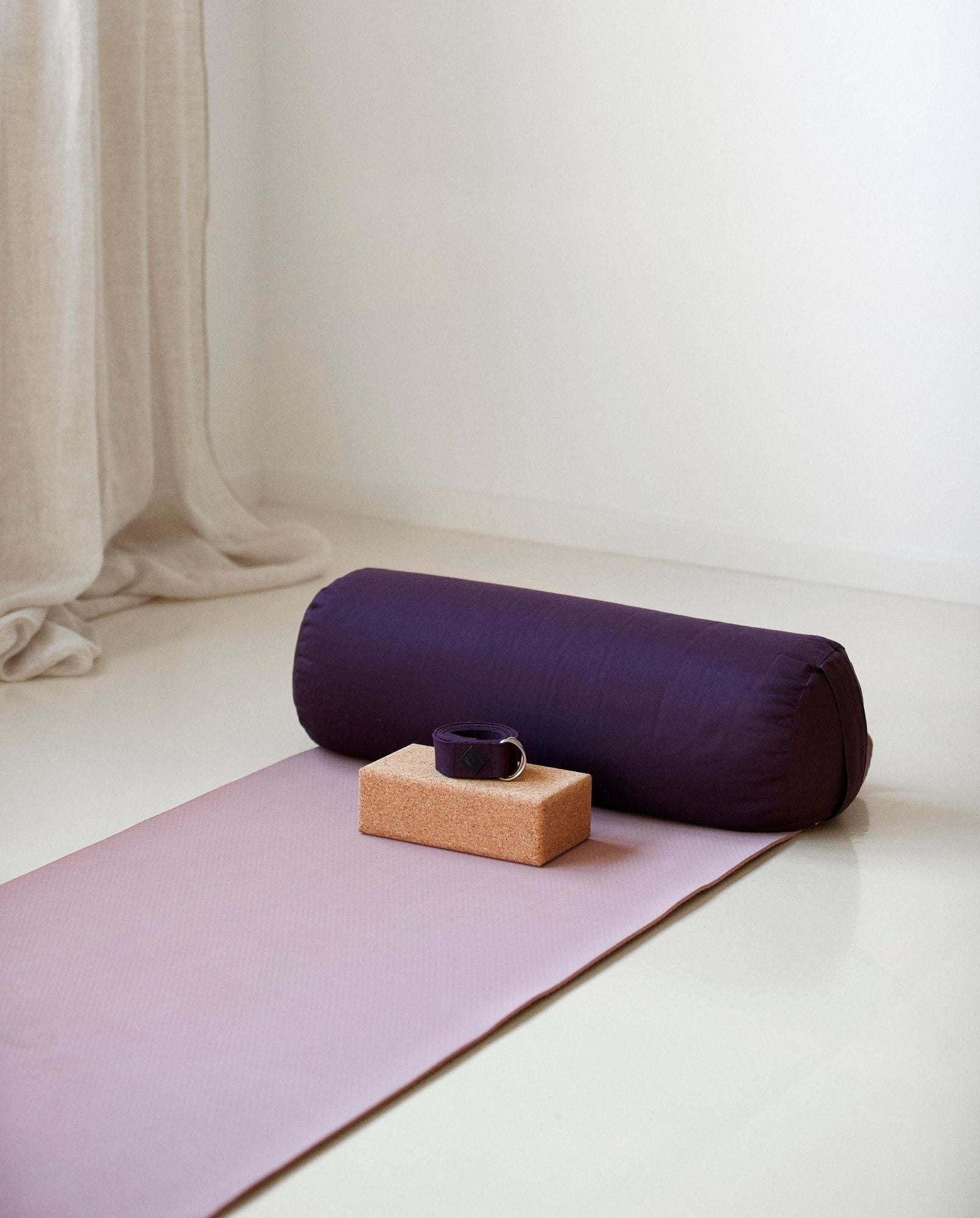 Nordal A/S YOGA bolster, large, round, burgundy - Hometerior - Nordal A/S - 