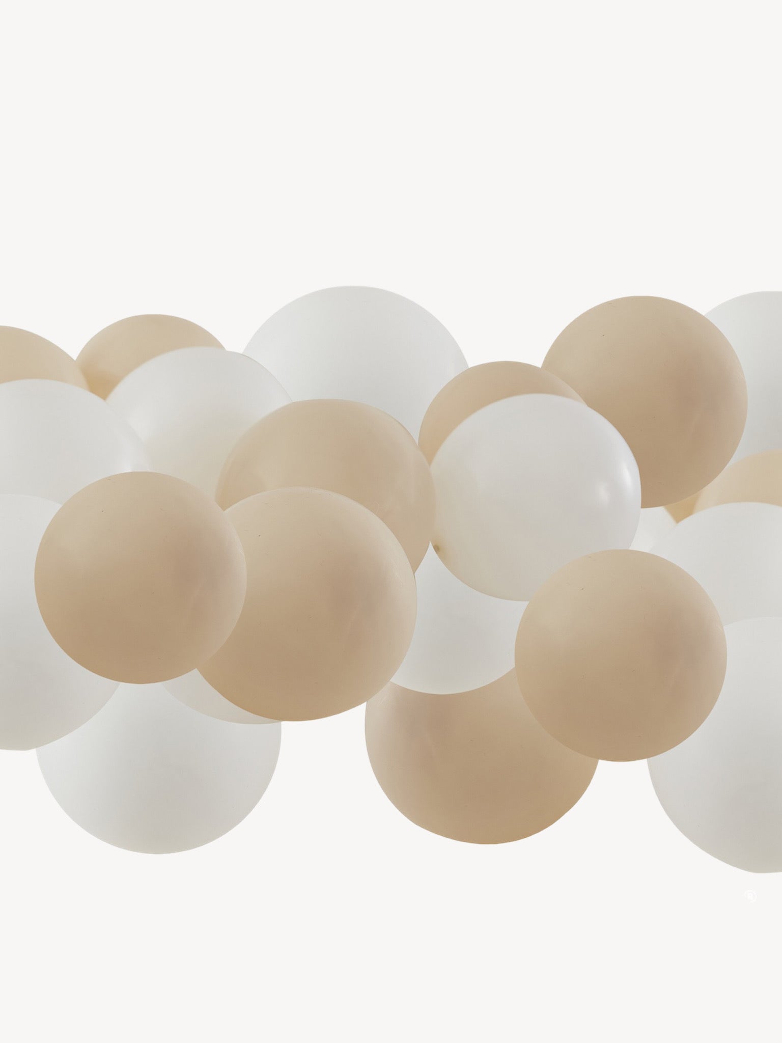 Nude & White Ballon Mosaic Ballon Pack | Ginger Ray - Hometerior - Gingerray - 