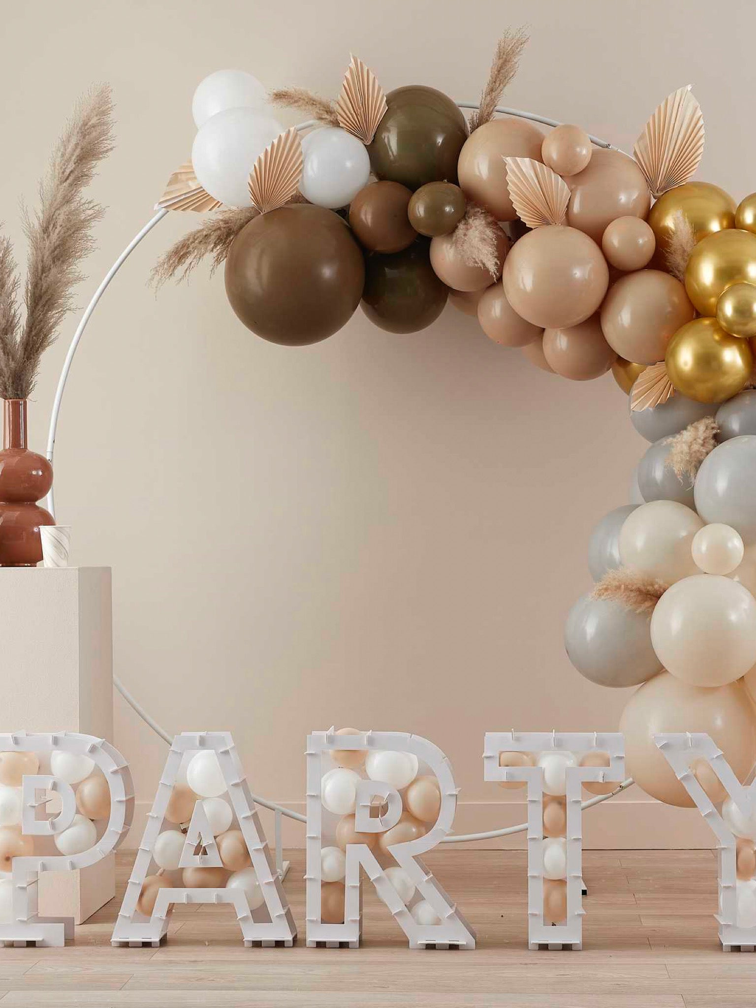 Nude & White Ballon Mosaic Ballon Pack | Ginger Ray - Hometerior - Gingerray - 