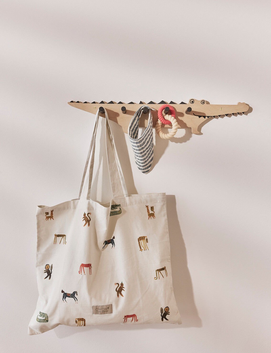 OYOY MINI Crocodile Coat Rack - Nature - Hometerior - OYOY MINI - 