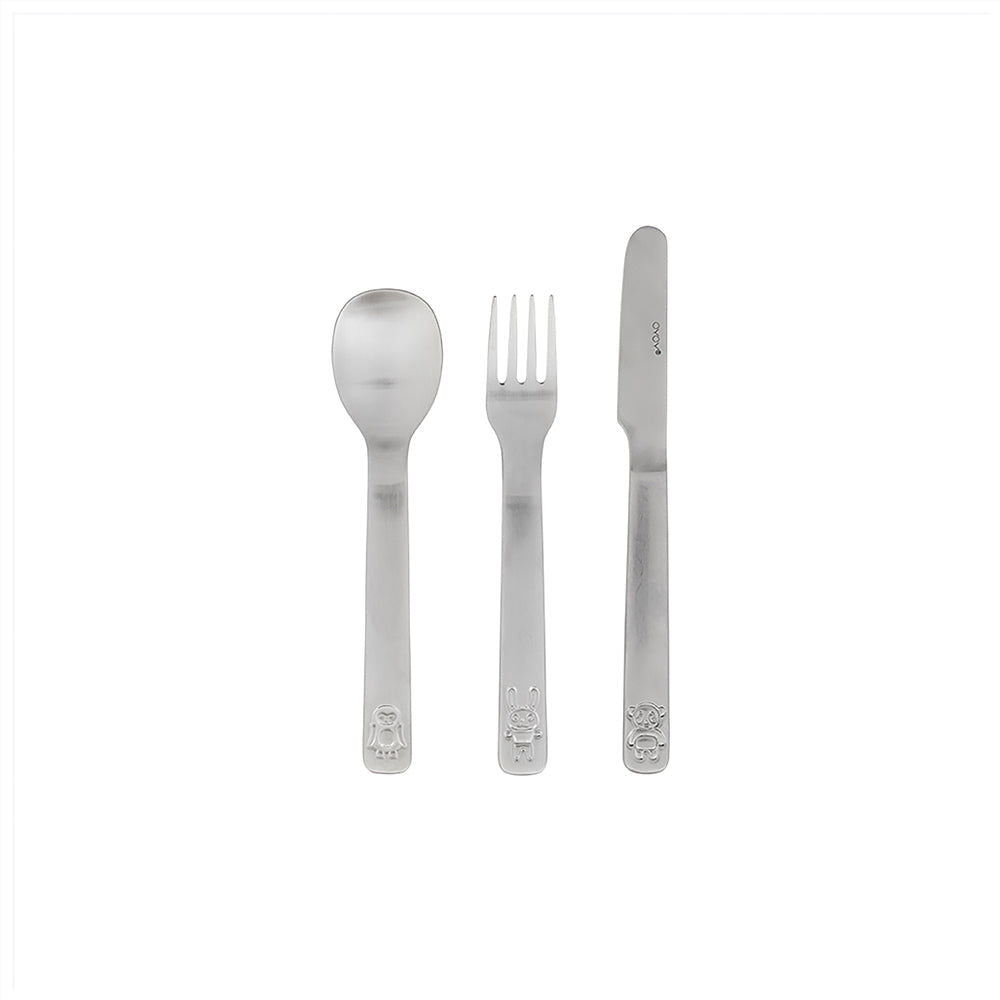 OYOY MINI Cutlery We Love Animals - Set of 3 - Hometerior - OYOY MINI - 