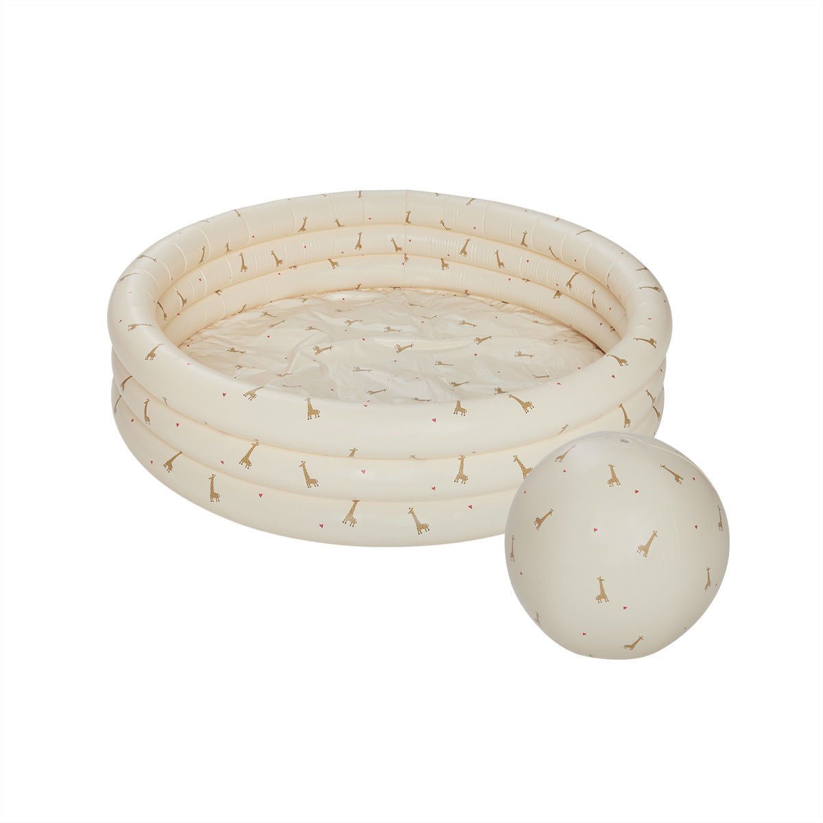 OYOY MINI Giraffe Swimming Pool Small & Beach Ball - Butter - Hometerior - OYOY MINI - 