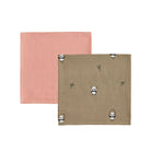 OYOY MINI Panda Muslin - Pack of 2 - Khaki / Rose - Hometerior - OYOY MINI - 