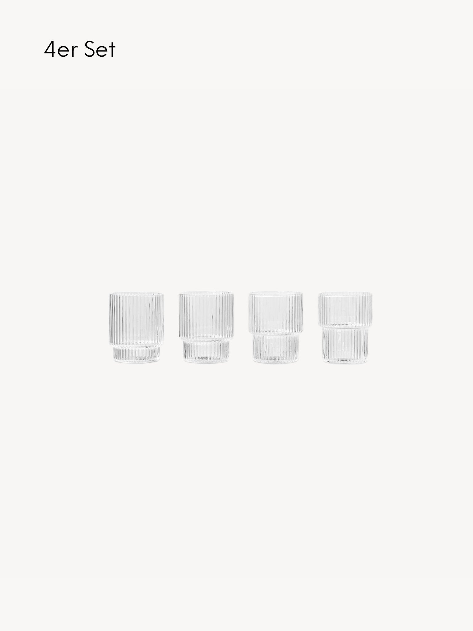 Ripple Small Glasses Gläser| ferm LIVING - Hometerior - ferm LIVING - 