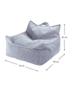 WigiWama Blueberry Blue Beanbag Chair - Hometerior - WigiWama - 