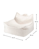 WigiWama Cream White Beanbag Chair - Hometerior - WigiWama - 