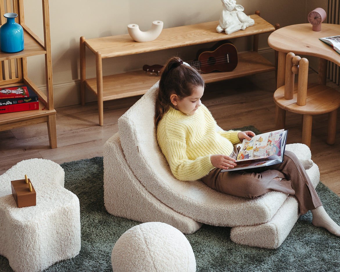 WigiWama Cream White Moon Chair - Hometerior - WigiWama - 